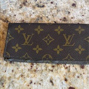 Louis Vuitton Brown and Gold Monogram Clutch